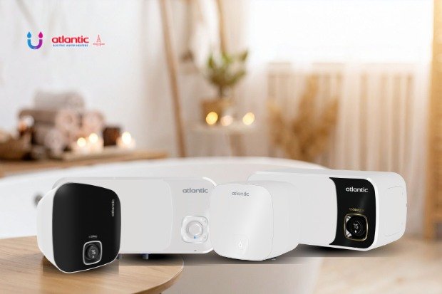 Atlantic Water Heater elegan yang mempercantik tampilan kamar mandi rumah