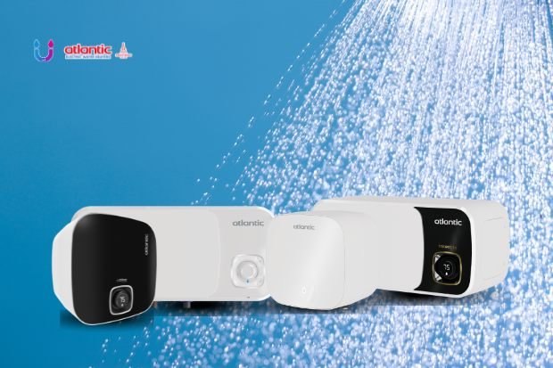 Atlantic Water Heater dengan desain elegan untuk kamar mandi hunian modern
